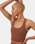 Tentree InMotion Longline Active Bra - Sepia