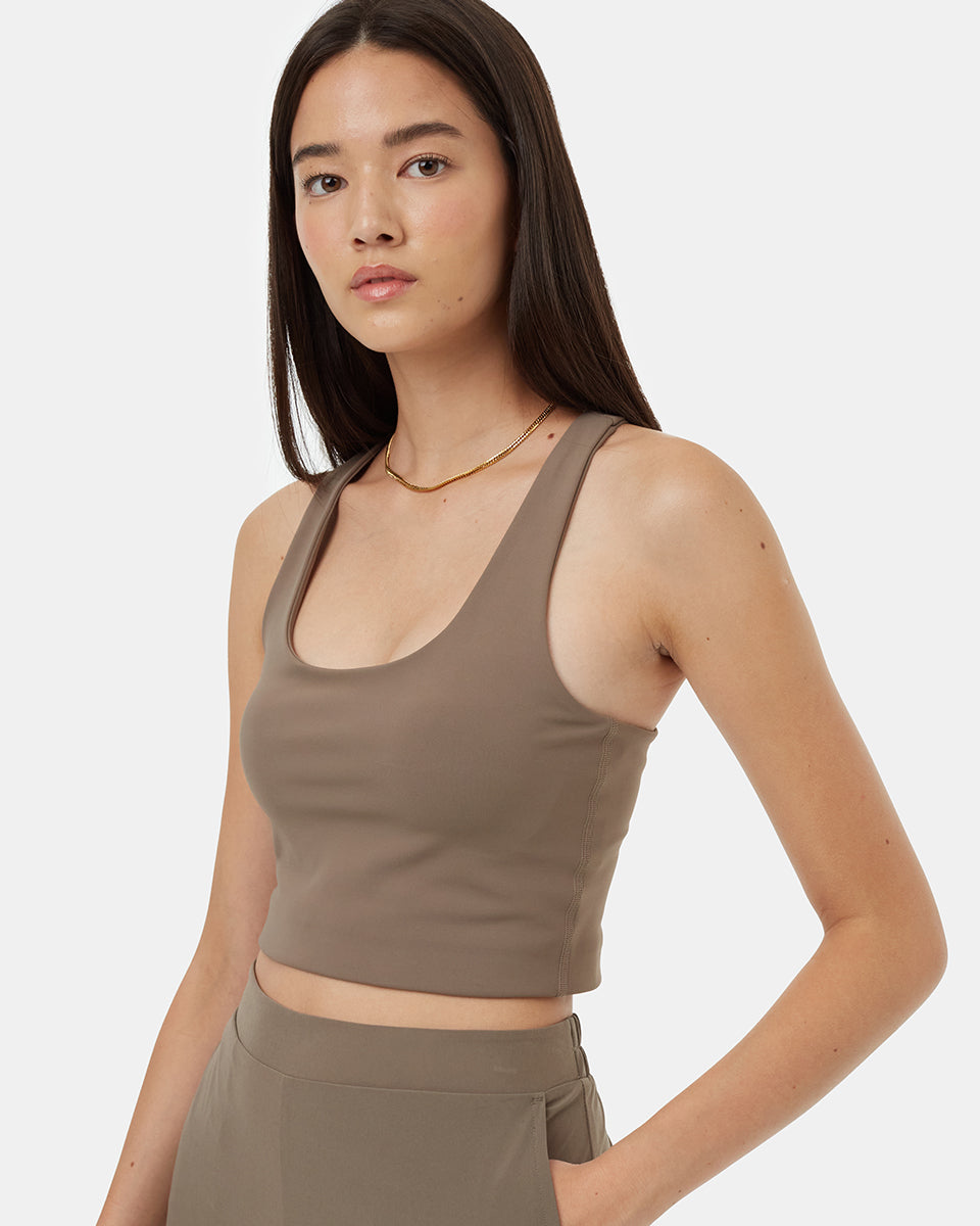 Tentree Women's InMotion Longline Active Bra - Falcon