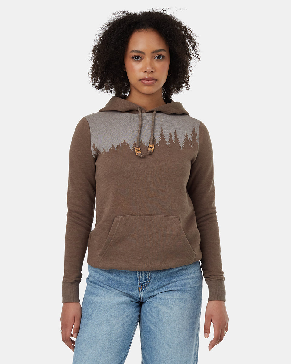 Tentree Women's Juniper Hoodie - Falcon Heather White