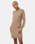Tentree Women's Highline Turtleneck Dress - Foxtrot Brown