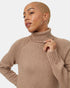 Tentree Women's Highline Turtleneck Dress - Foxtrot Brown