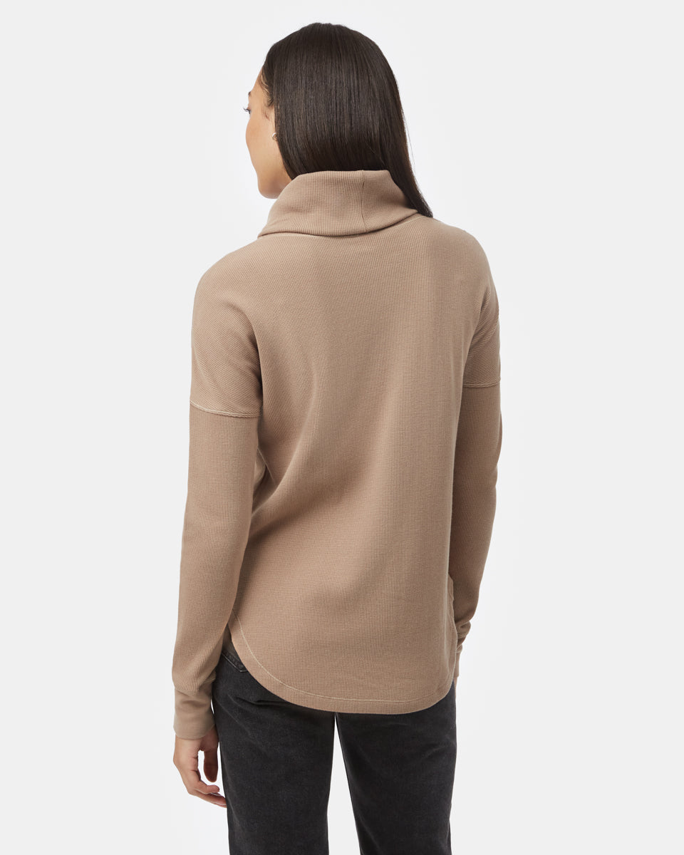 Tentree Women's Highwood Turtleneck - Pine Bark