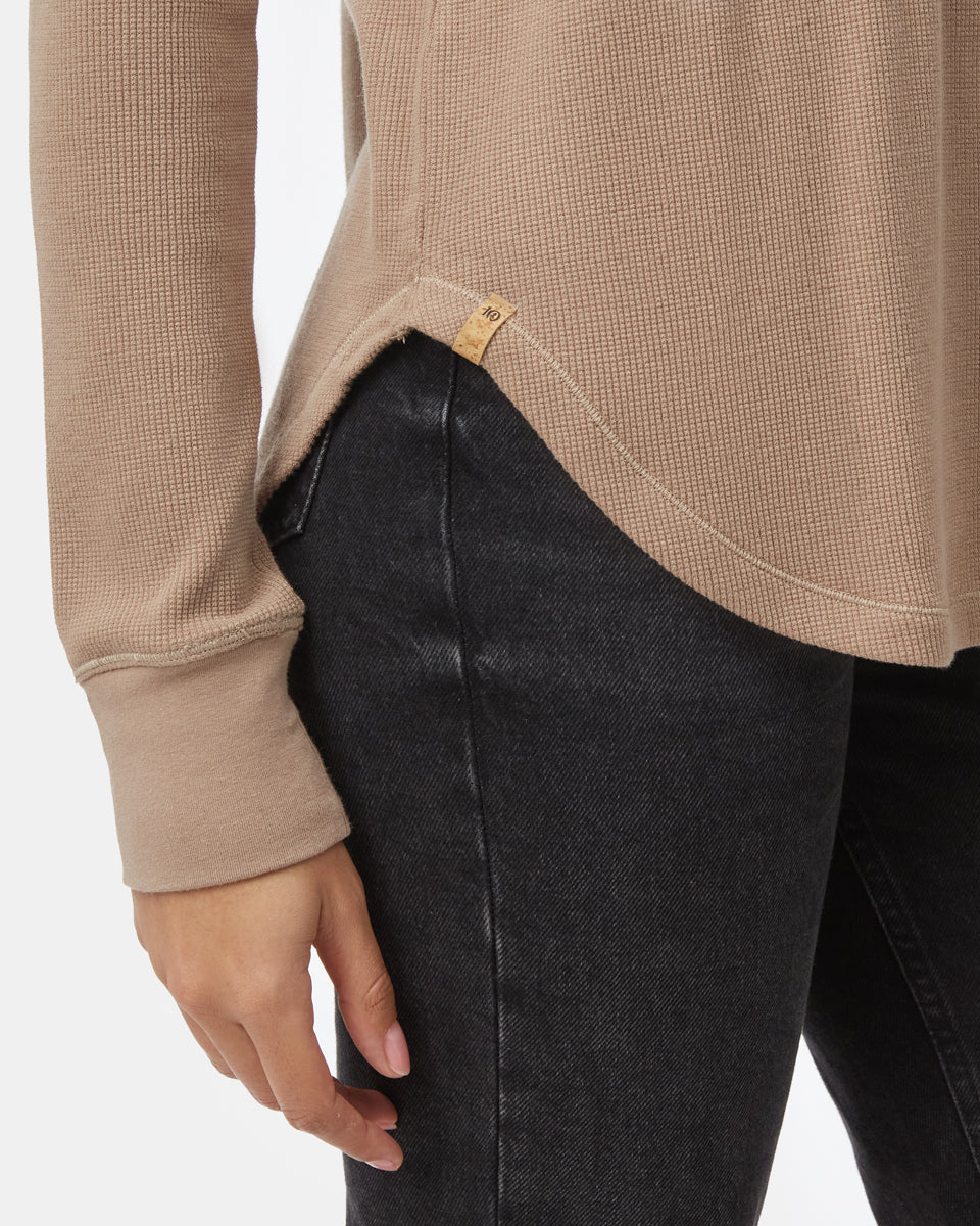 Tentree Women's Highwood Turtleneck - Pine Bark