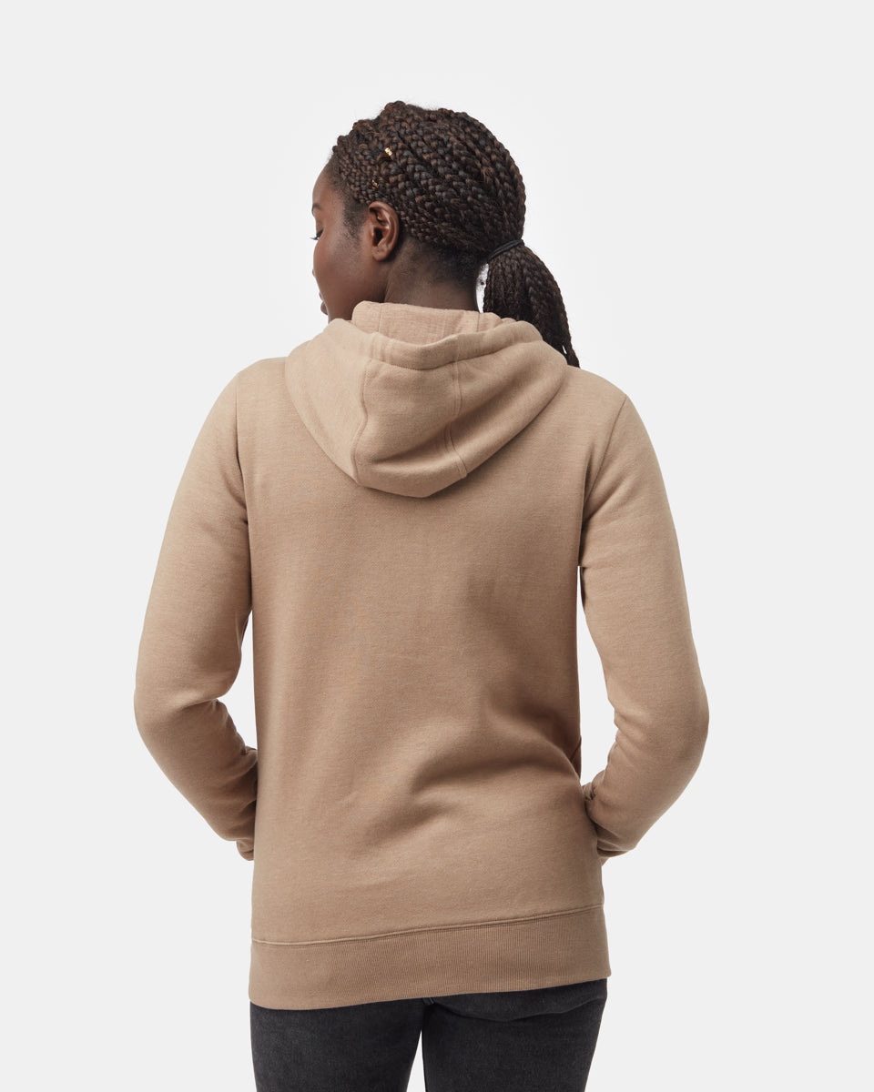 Tentree Women's Juniper Zip Hoodie - Pine Bark Heather