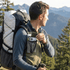 Cell Phone Pouch for Backpack Shoulder Strap (with Zipper) by Hilltop Packs LLC