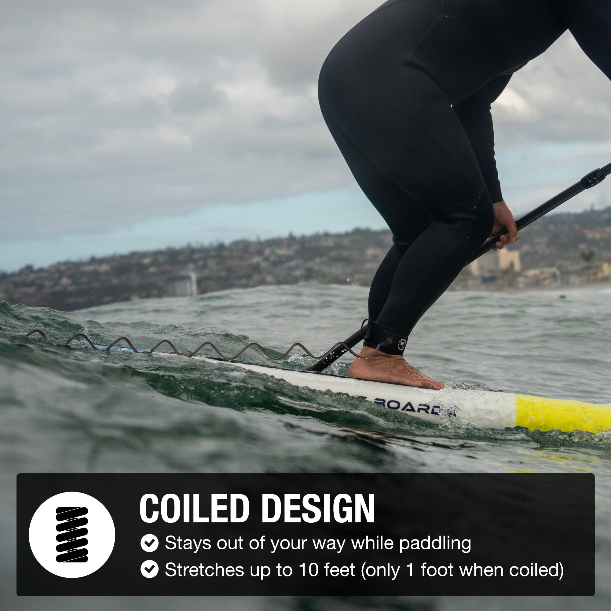 Coiled SUP Paddleboard Leash by Ho Stevie!