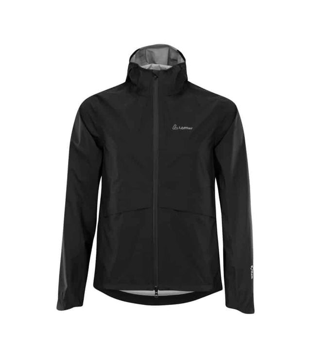 Löffler Tour Colibri Light Hooded Rainjacket — manufacturer preview in black