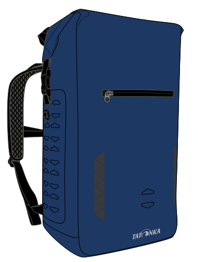 Tatonka Commuter Rolltop 20 WP — manufacturer preview illustration in Darker Blue