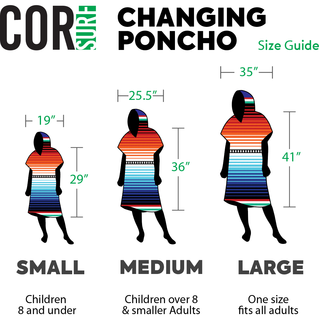 COR Surf Tribal Tech Changing Poncho - Medium (Small Adults/Big Kids) — view 5