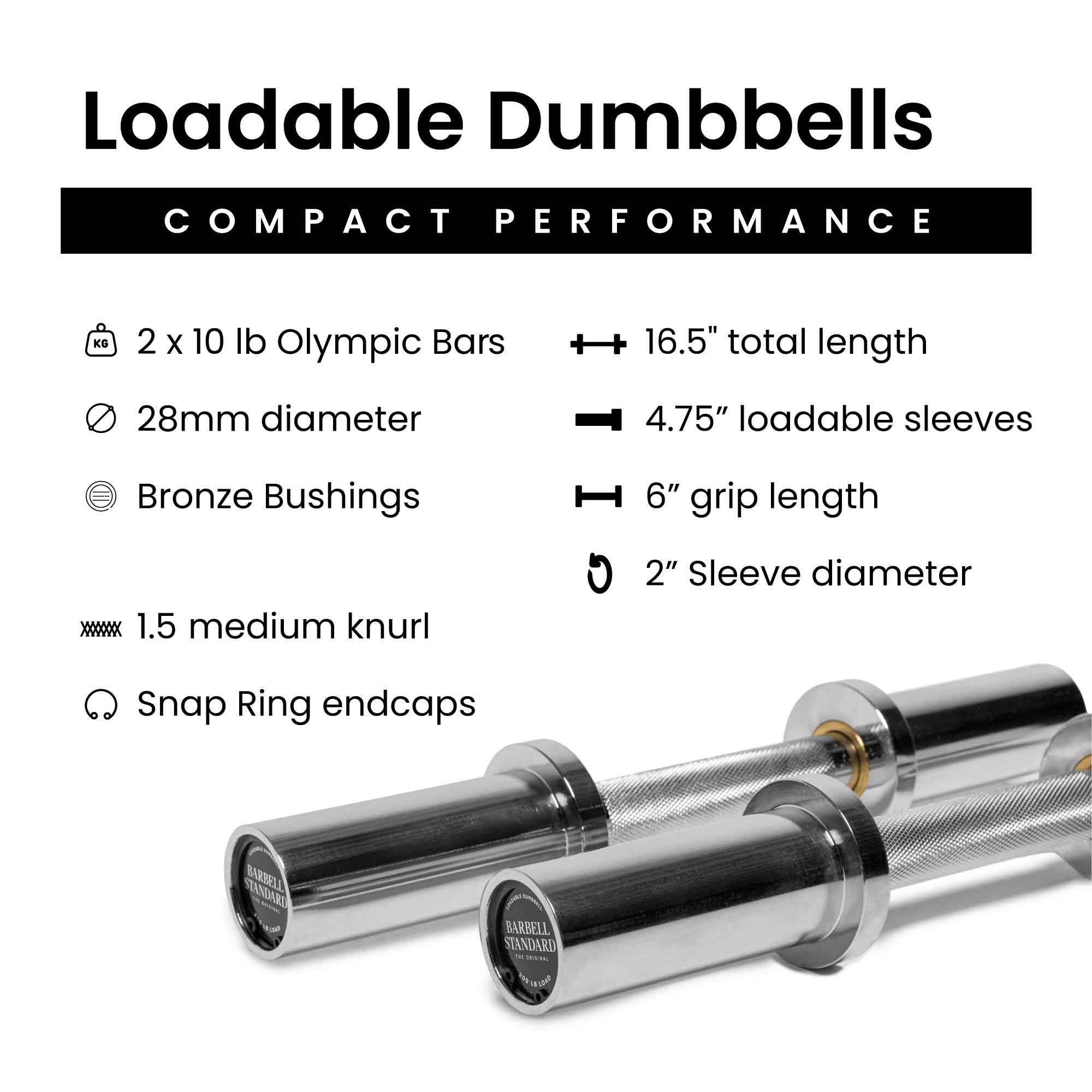 Barbell Standard Specialty Bar & Weight Sets - view 3