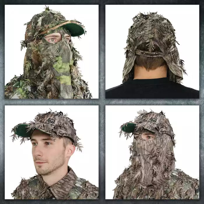 QuikCamo 3D Leafy Ball Cap with Front Face Mask – product view 61