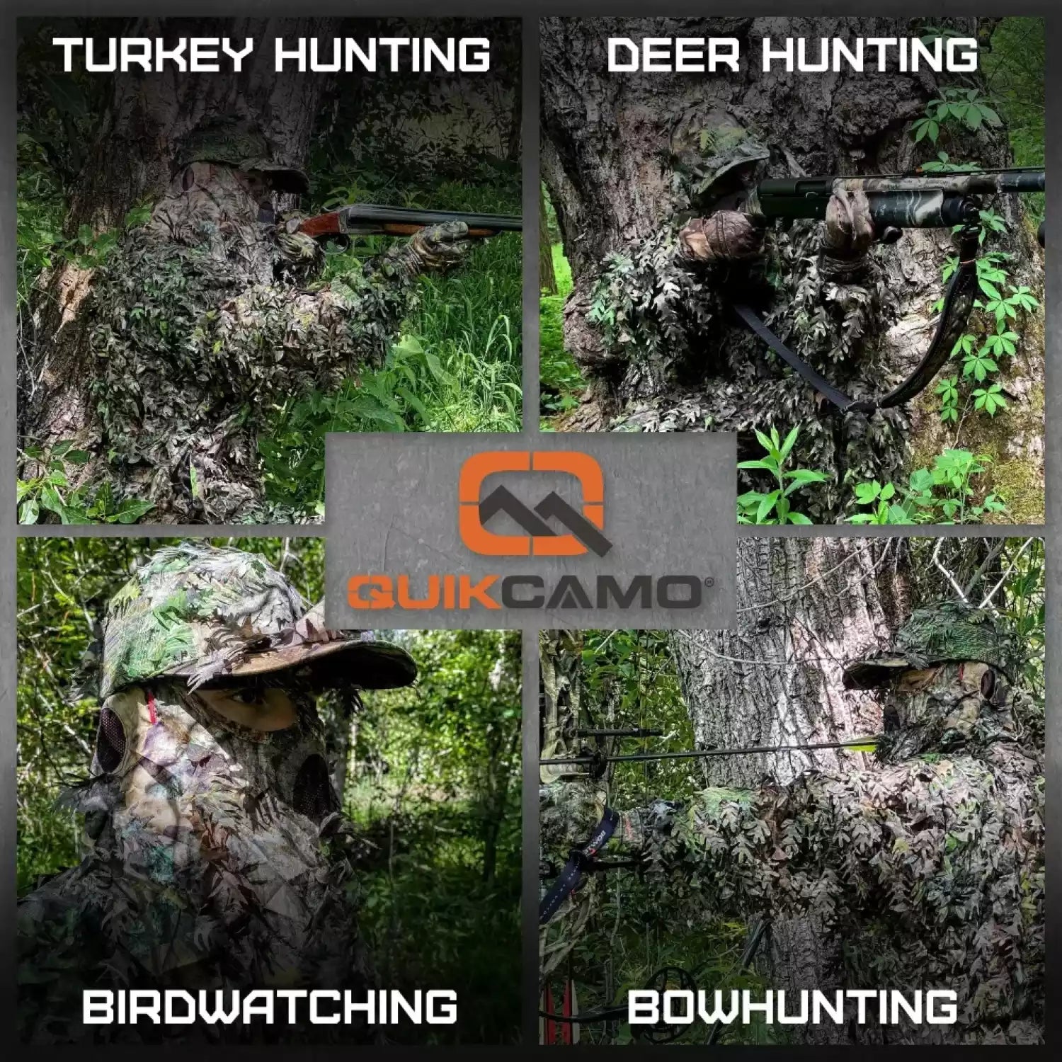 QuikCamo 3D Leafy Ghillie Suit, Top or Hoodie – product view 107