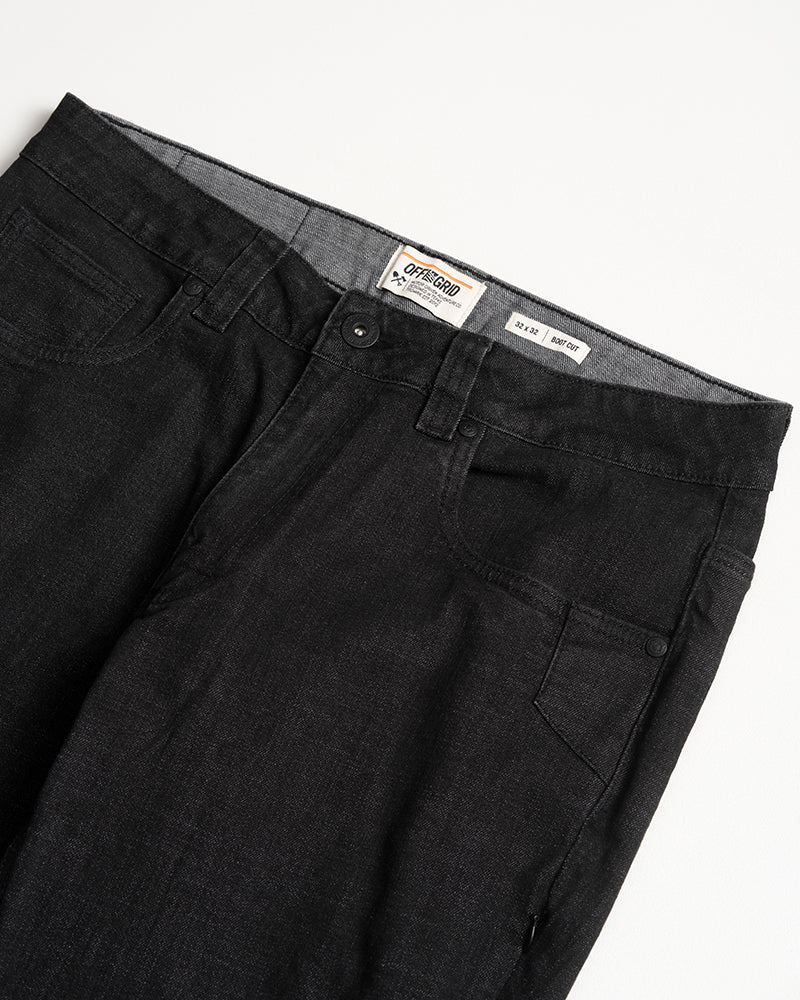 Off The Grid Surplus Hideout Denim Boot Cut - Black