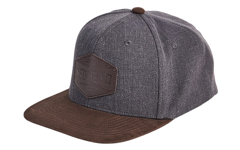 RedHead Rugged Snapback Cap — Denim/Brown