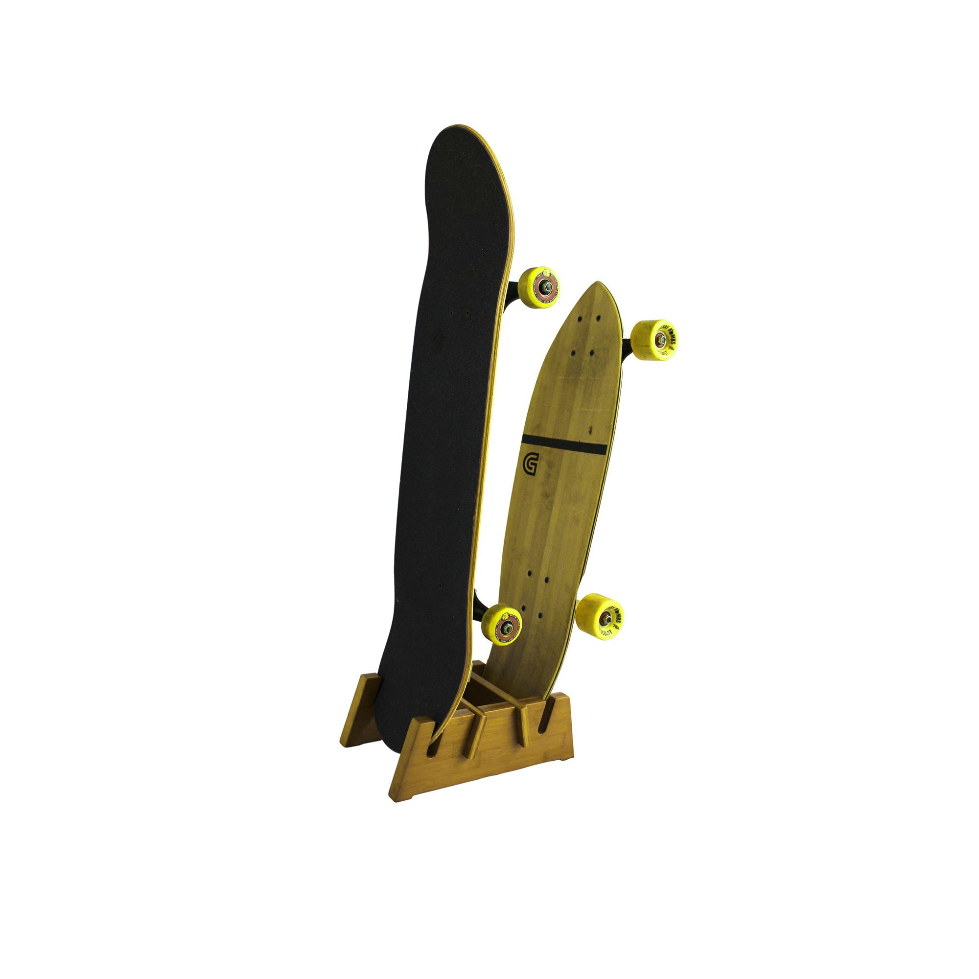 COR Surf Double Bamboo Skateboard Floor Stand
