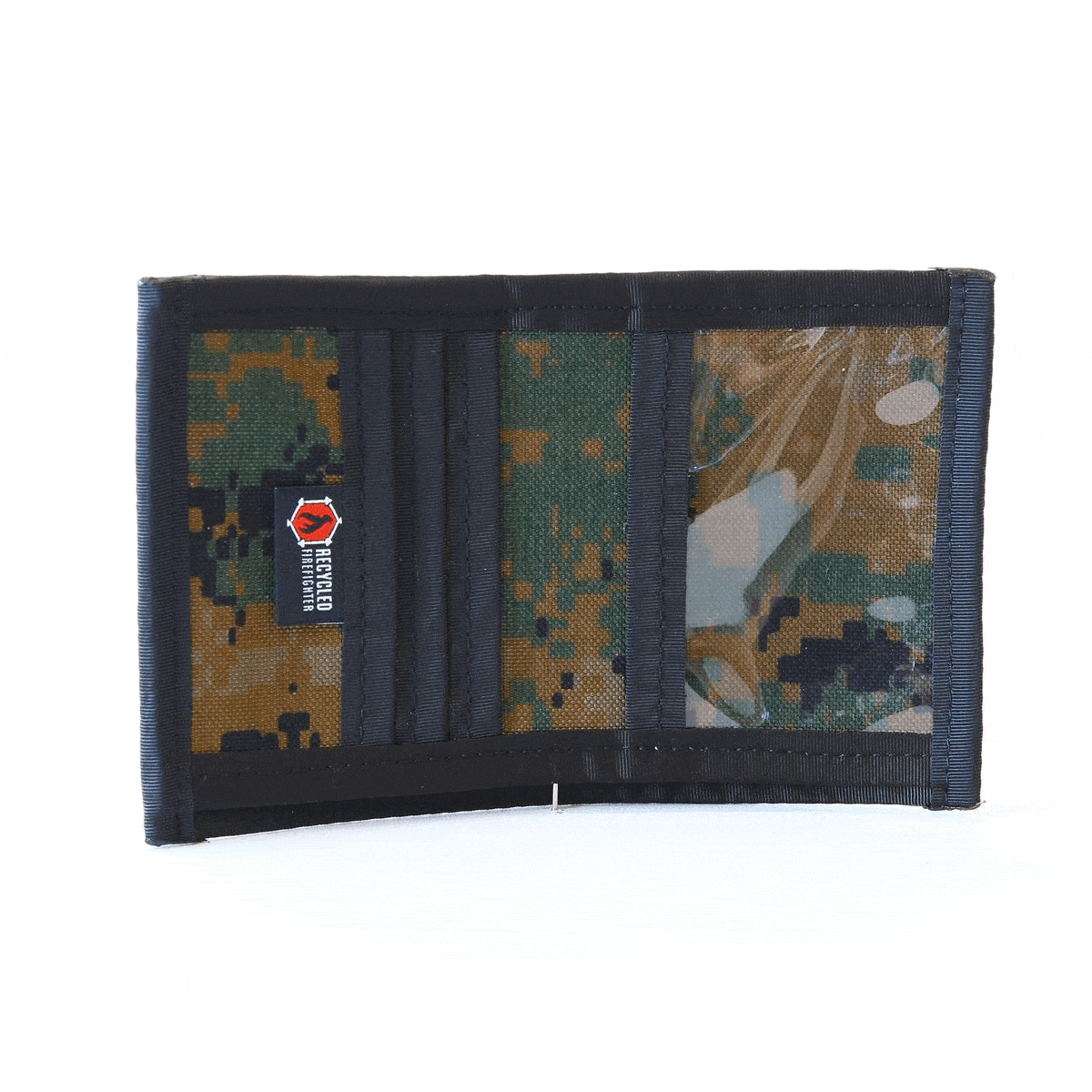 Recycled Firefighter Captain Wallet - Firehose Edition — product view 24