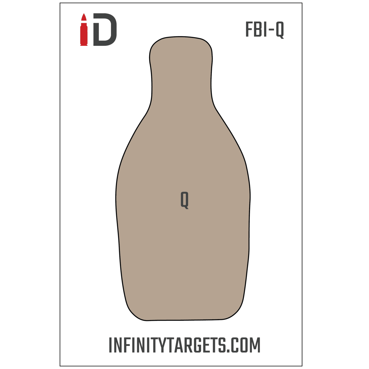 Infinity Targets FBI-Q Paper Qualification Target (36"x24")
