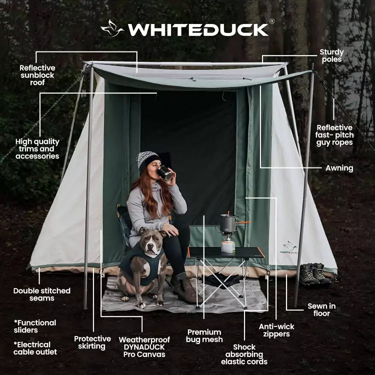 White Duck 7'x9' Prota Canvas Tent