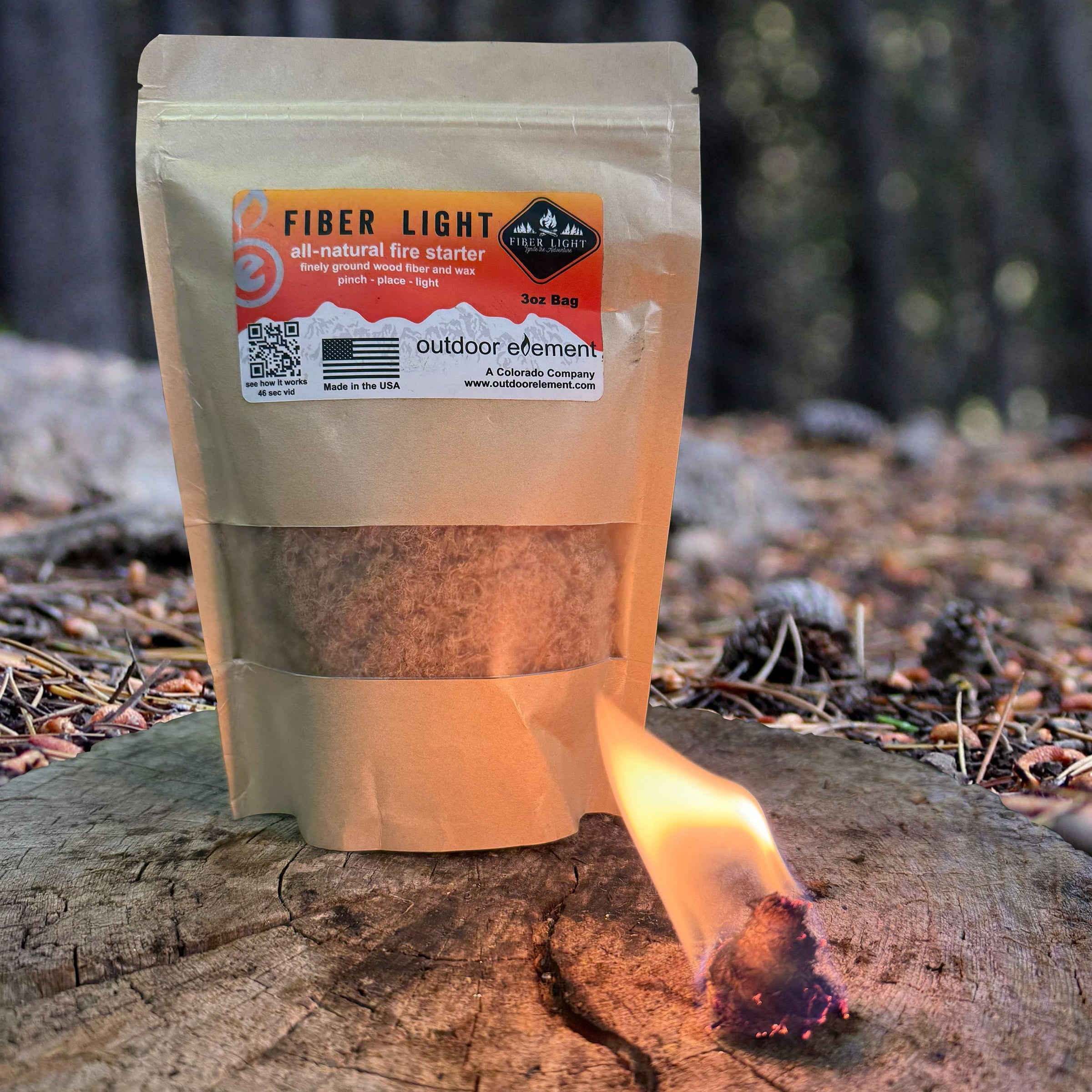 Outdoor Element Fiber Light Bag