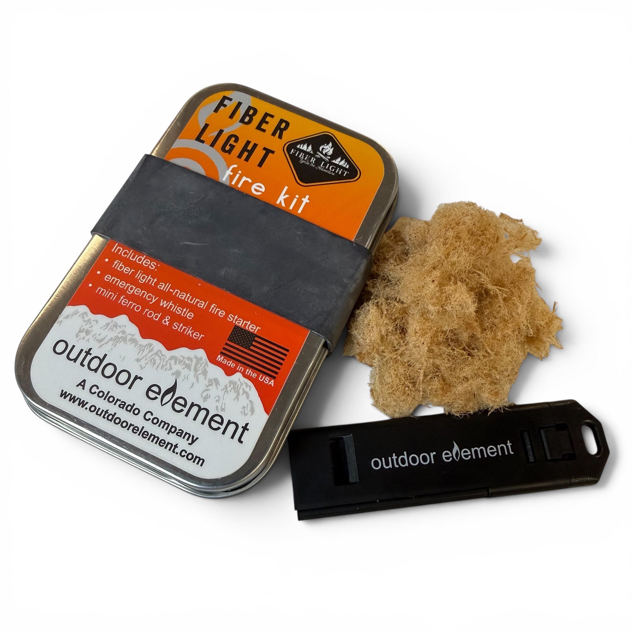 Outdoor Element Fiber Light Fire Kit