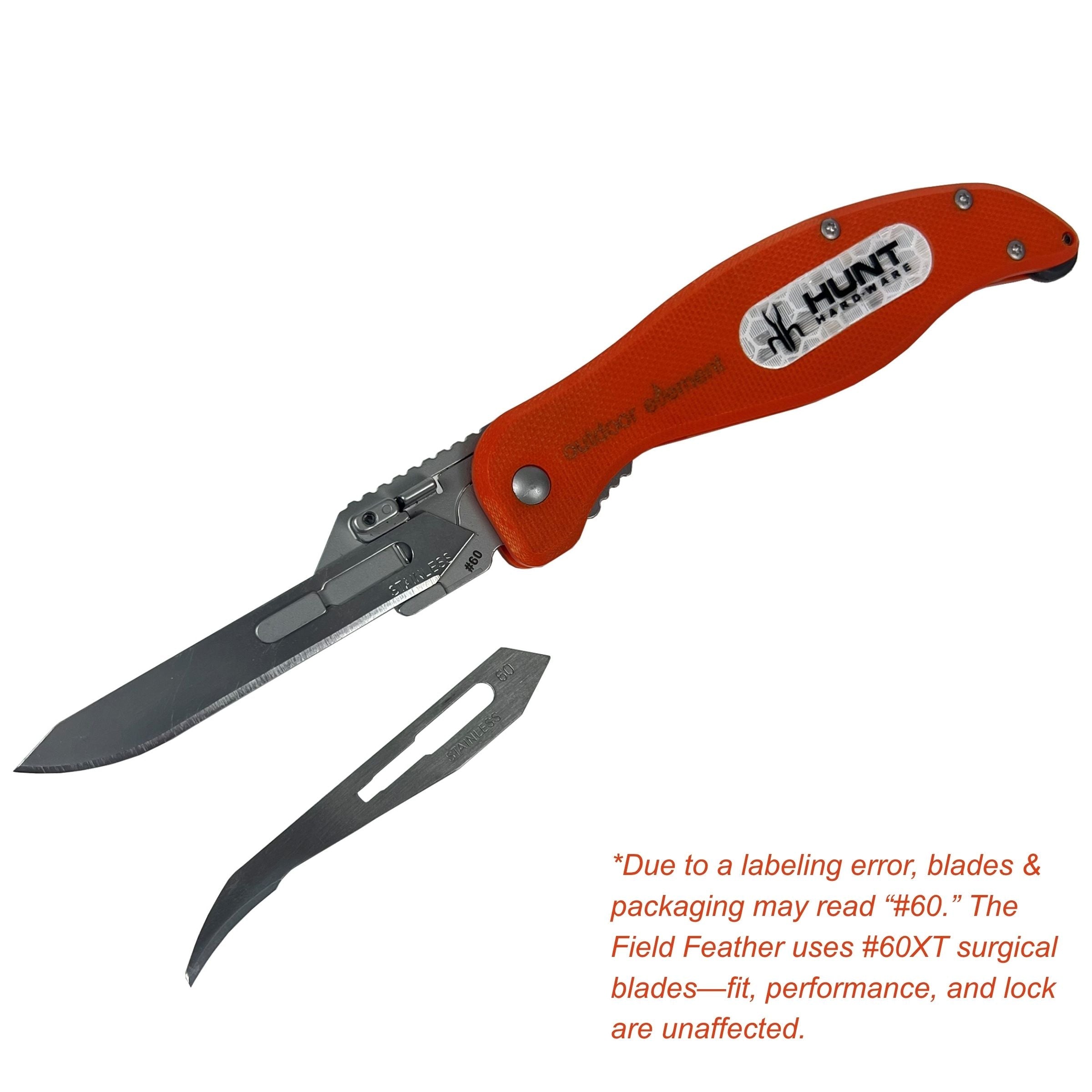Outdoor Element Field Feather - Replaceable Blade Folding Knife