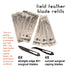 Outdoor Element Hunting Surgical Blade Replacements 10pk - for Field Feather