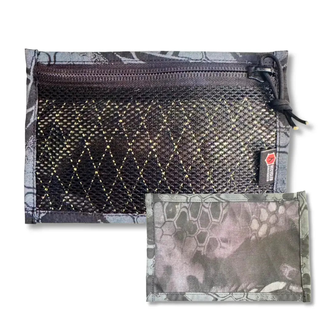 Recycled Firefighter Flat EDC Pouch - X-Pac RAID Edition — product view 1