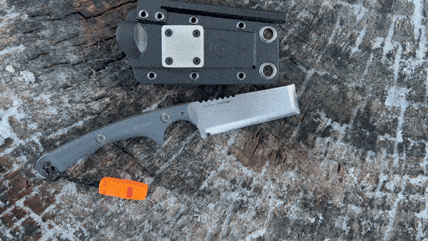 Outdoor Element Flicker Feather Survival EDC Chisel Blade