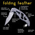 Outdoor Element Folding Feather EDC Pocketknife