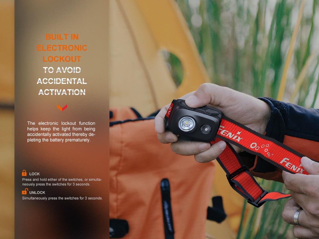 Fenix HL16 Lightweight Outdoor Hiking LED Headlamp – view 2