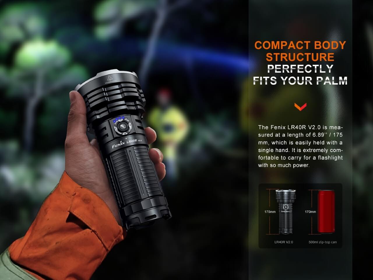 Fenix LR40R V2.0 Rechargeable LED Searchlight by Fenix Store