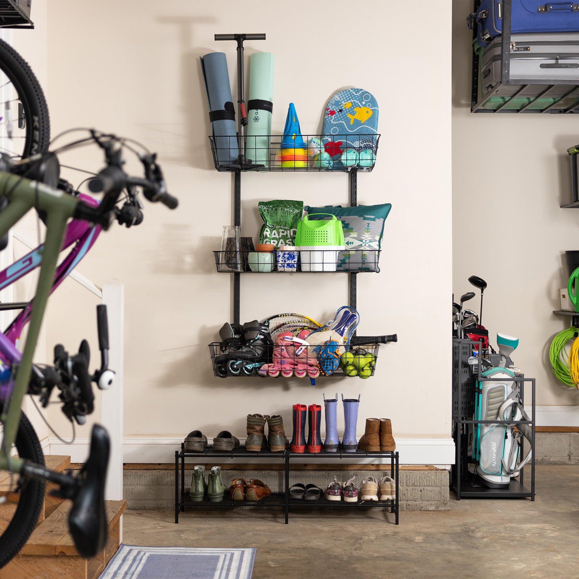 3 Basket Storage Rack | G-Basket | Holds 120 lbs - product view 7