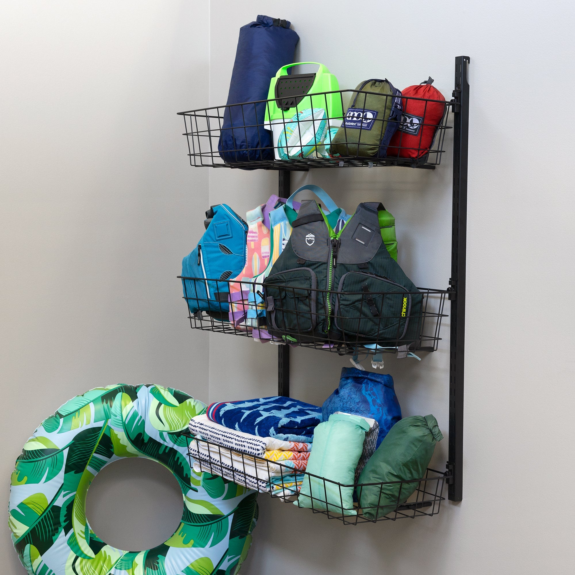 3 Basket Storage Rack | G-Basket | Holds 120 lbs - product view 6
