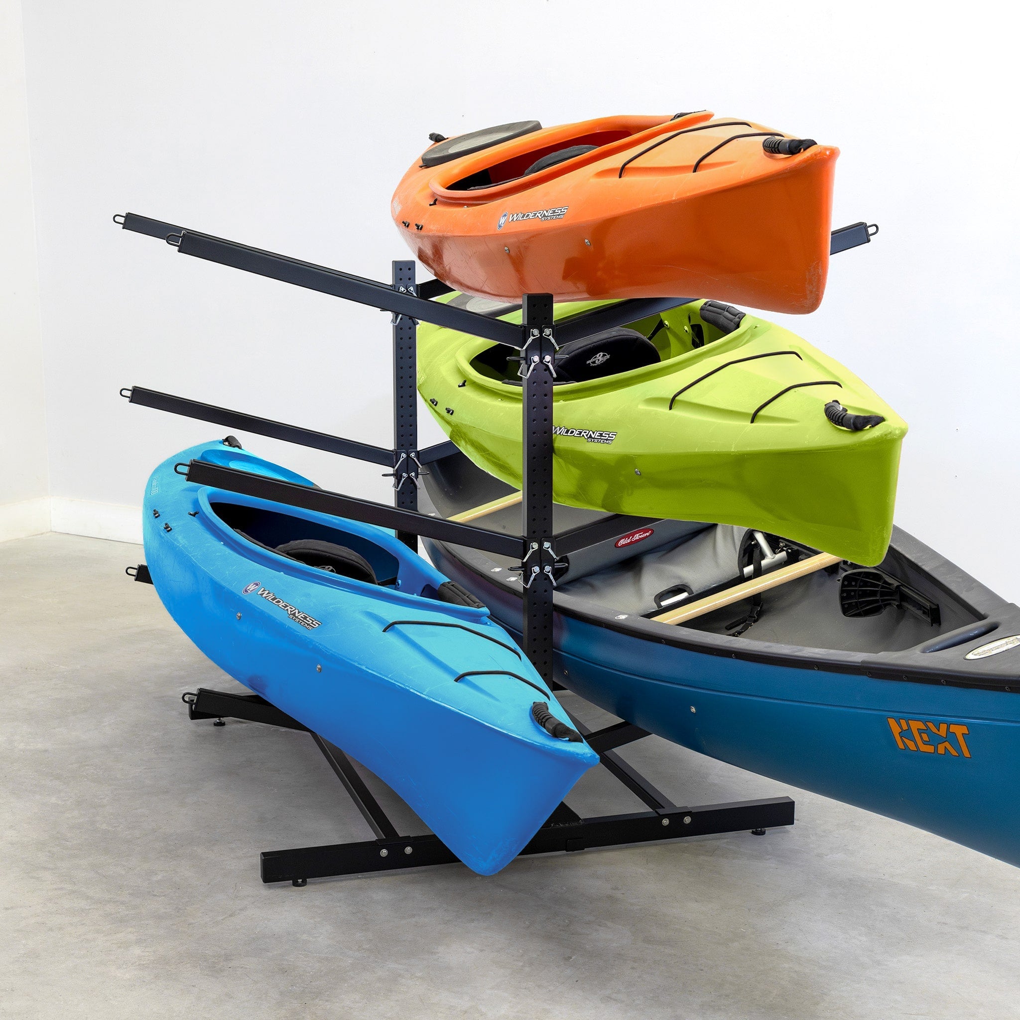 StoreYourBoard G-Watersport 6-Level Double-Sided Rack, Black — product view 1