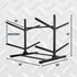 StoreYourBoard G-Watersport 4-Level Double-Sided Rack, Black — product view 5