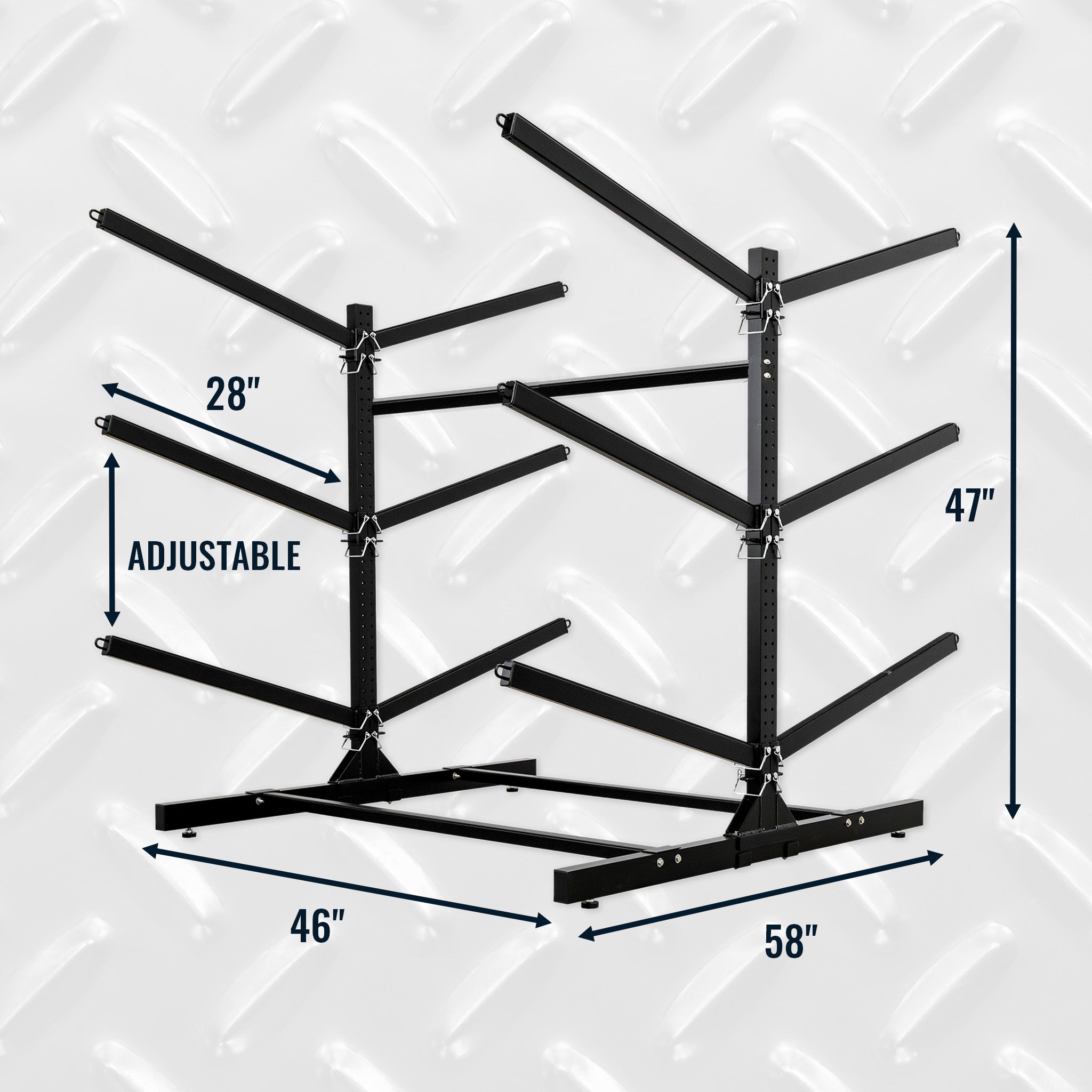 StoreYourBoard G-Watersport 6-Level Double-Sided Rack, Black — product view 5