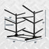 StoreYourBoard G-Watersport 6-Level Double-Sided Rack, Black — product view 5