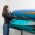 G-Watersport 3 Kayak & Canoe Rack | 3 Levels With Wheels | Single-Sided | Mud - product view 4