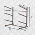 StoreYourBoard G-Watersport 3-Level Rack, Mud — product view 5