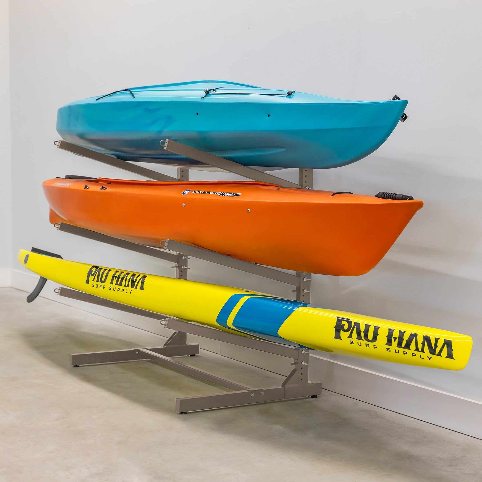 StoreYourBoard G-Watersport 3-Level Rack, Mud — product view 4