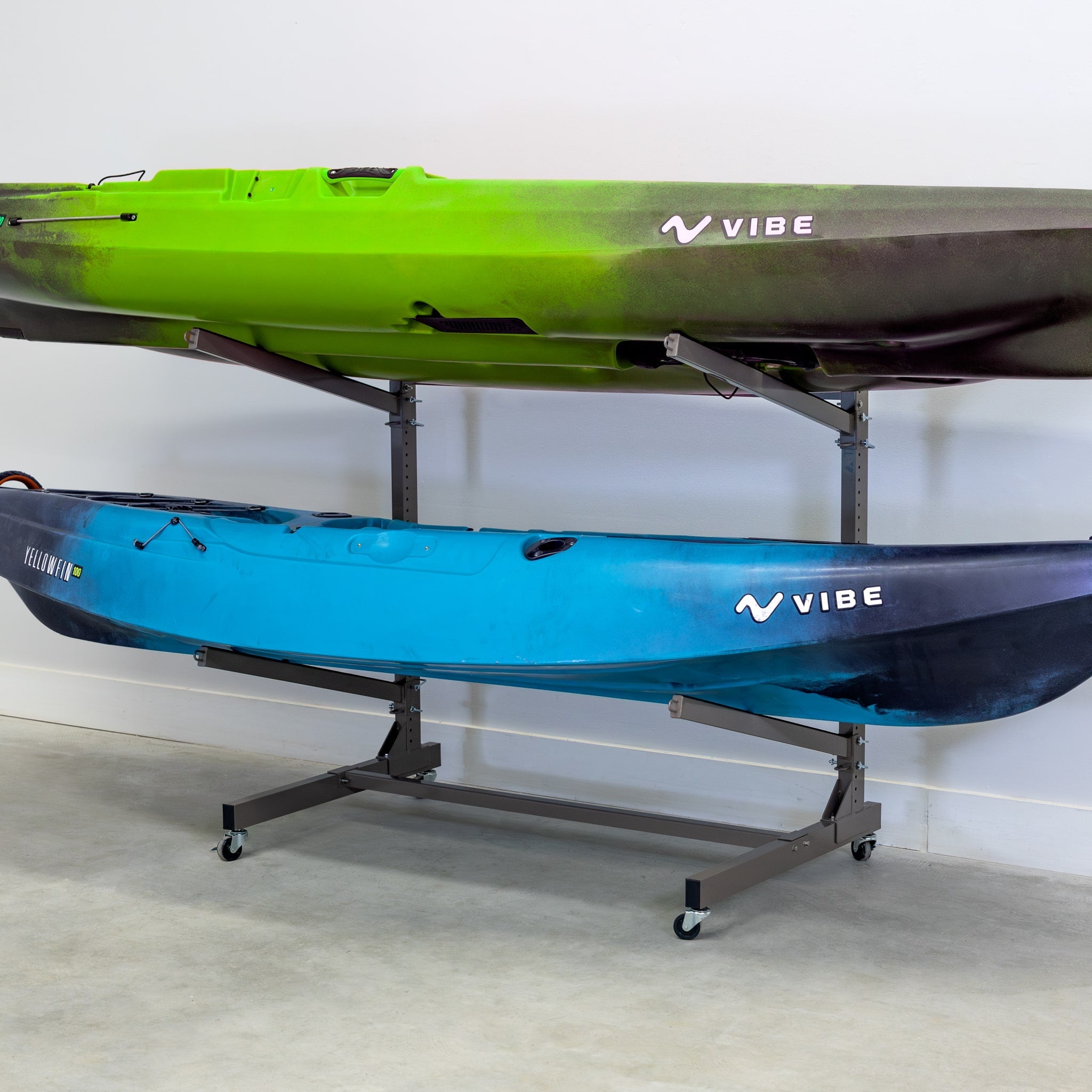 StoreYourBoard G-Watersport 2-Level Rolling Rack, Mud — product view 1