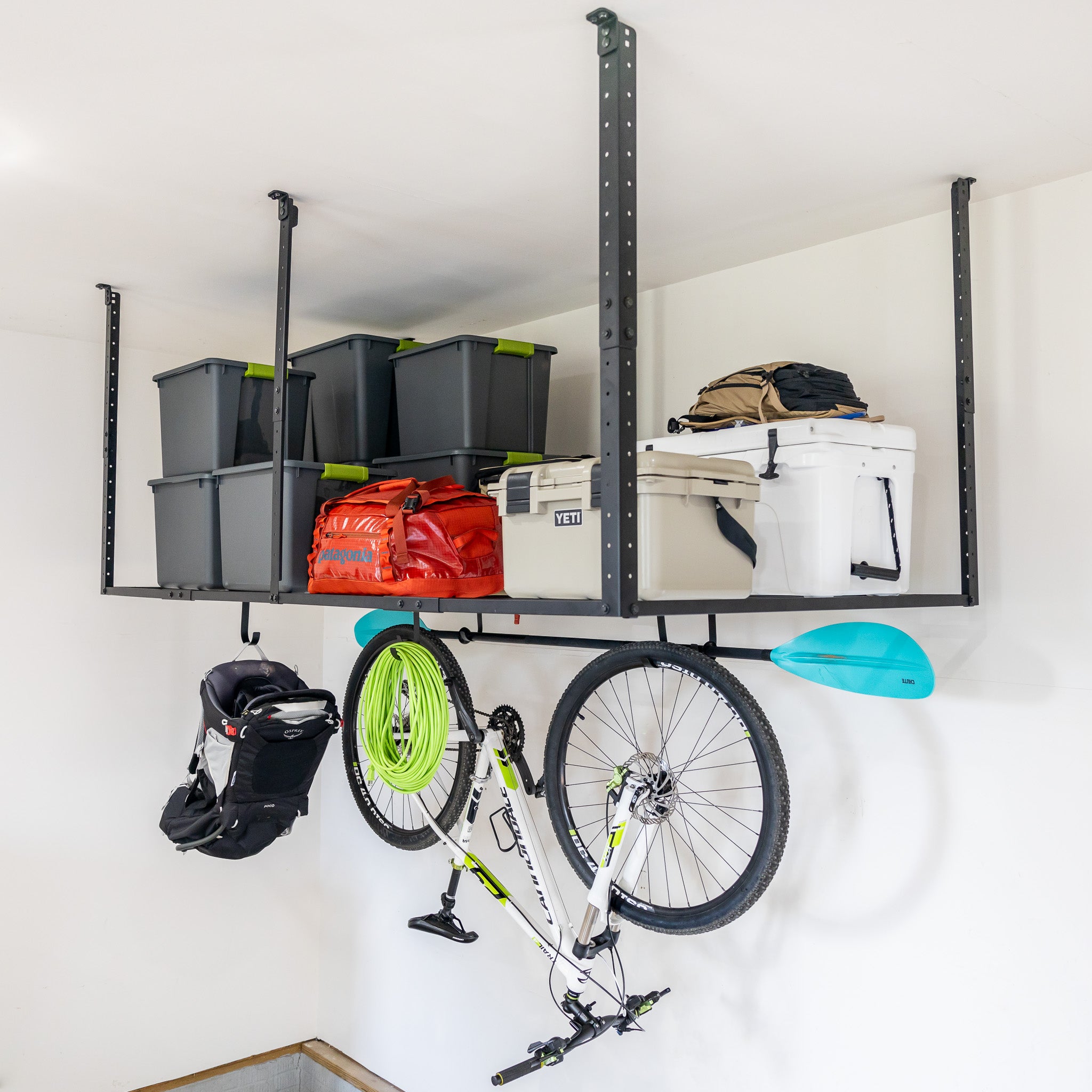 4' x 8' Faber Overhead Garage Storage with Hooks | Holds 700 lbs - product view 1