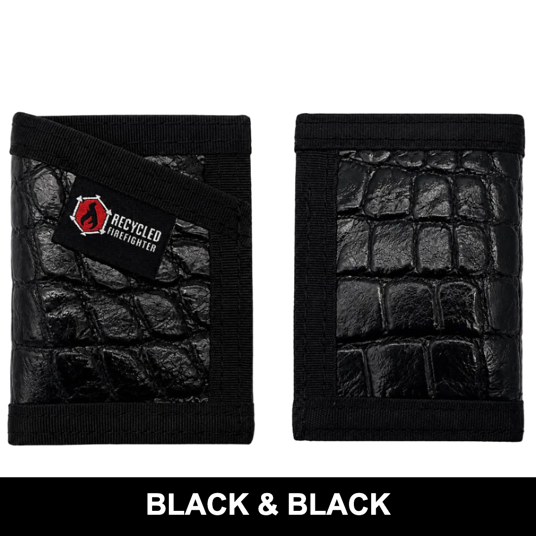 Recycled Firefighter Sergeant Wallet - Slim Gator Edition — product view 2