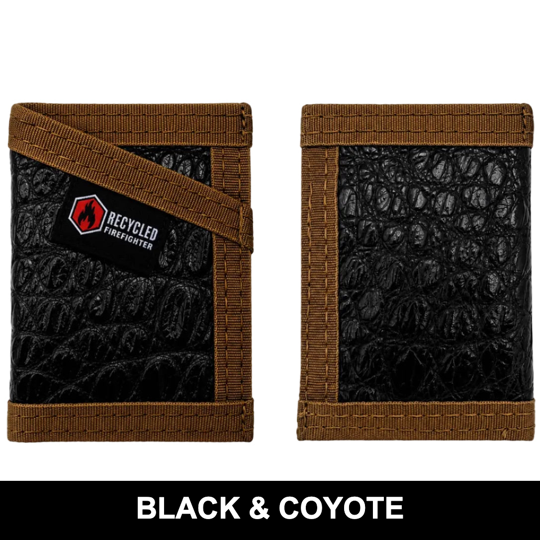 Recycled Firefighter Sergeant Wallet - Slim Gator Edition — product view 6