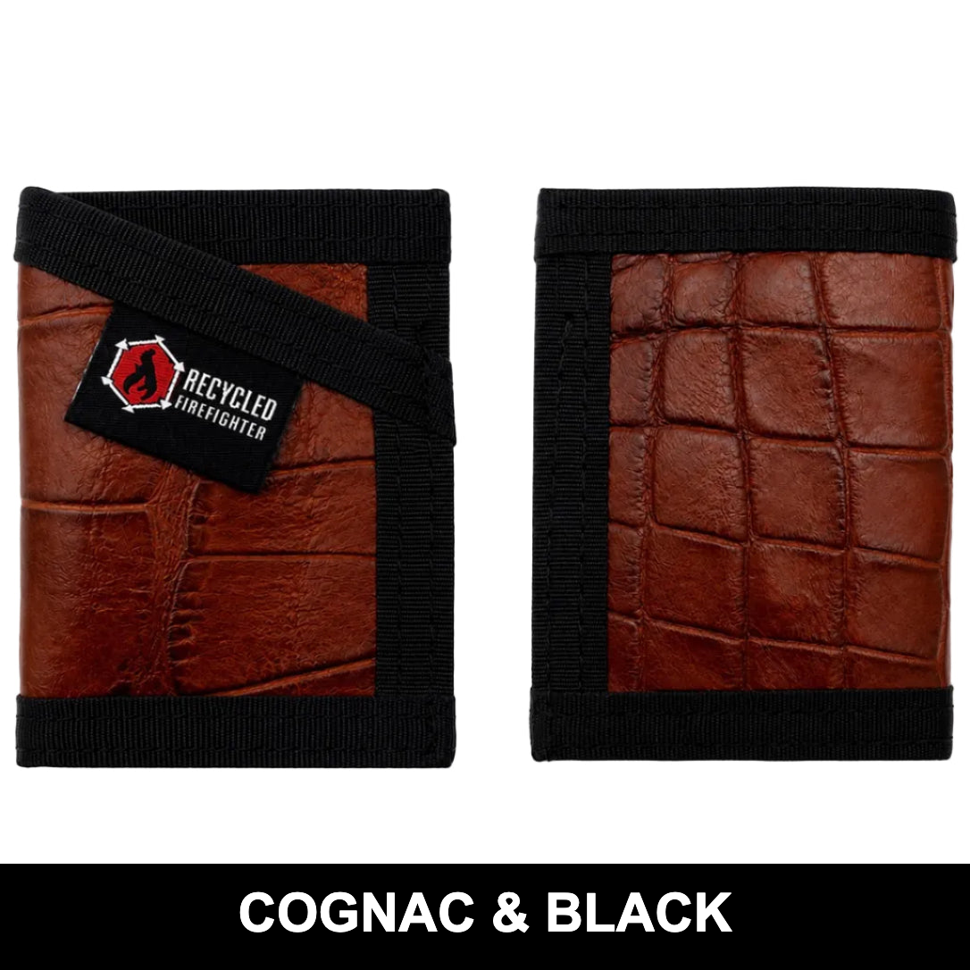 Recycled Firefighter Sergeant Wallet - Slim Gator Edition — product view 7