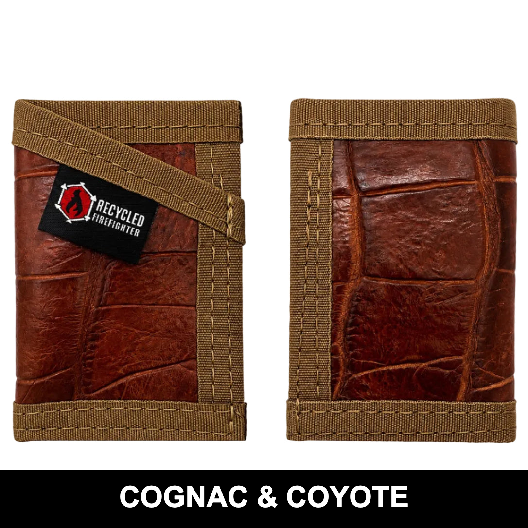 Recycled Firefighter Sergeant Wallet - Slim Gator Edition — product view 8