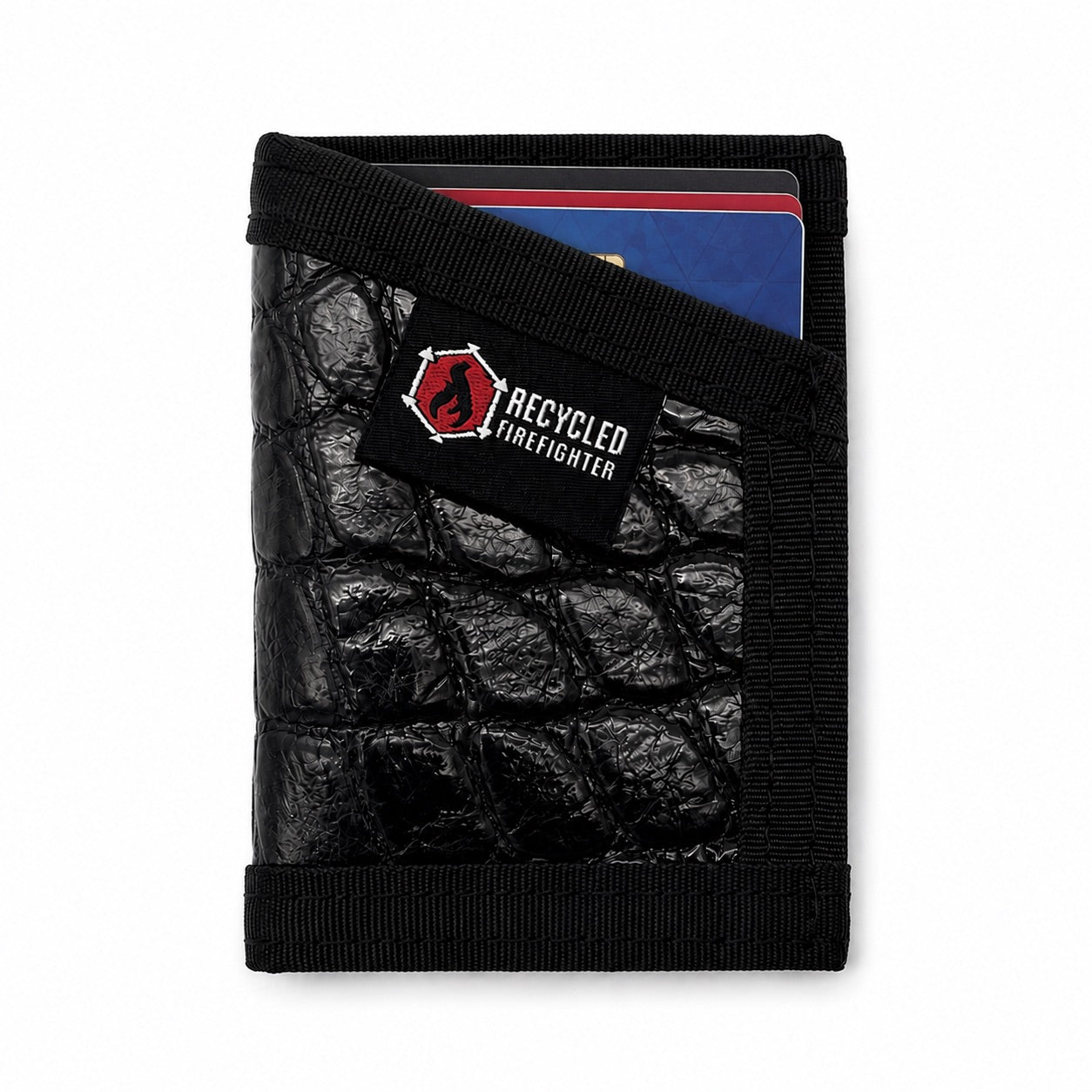 Recycled Firefighter Sergeant Wallet - Slim Gator Edition — product view 5