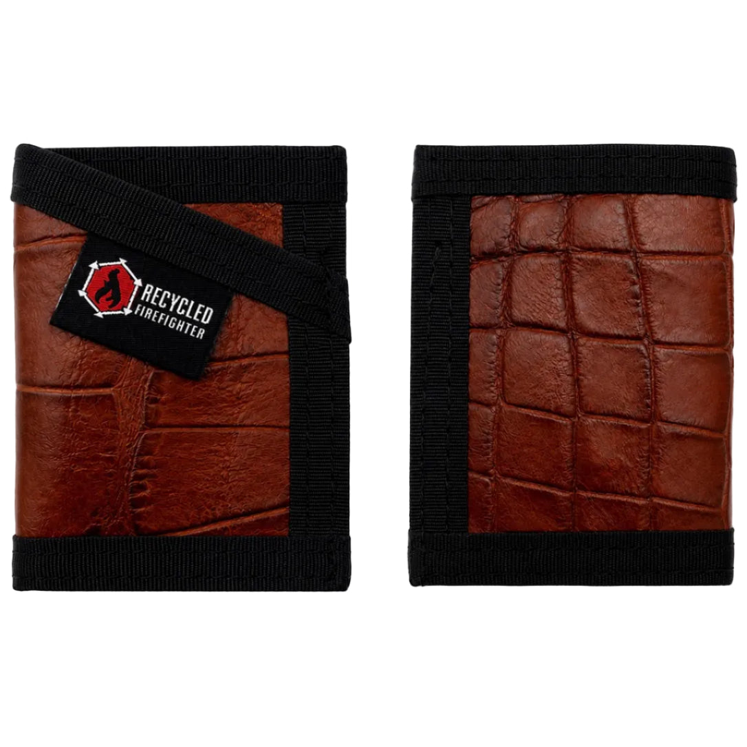 Recycled Firefighter Sergeant Wallet - Slim Gator Edition — product view 10