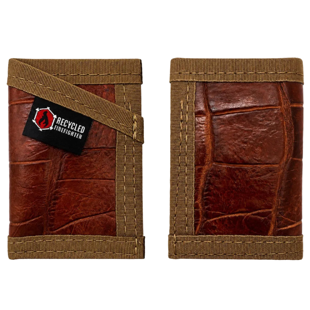 Recycled Firefighter Sergeant Wallet - Slim Gator Edition — product view 11