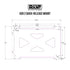 Extra bottom base plate Rectangle Quick Release Mount — product view 2